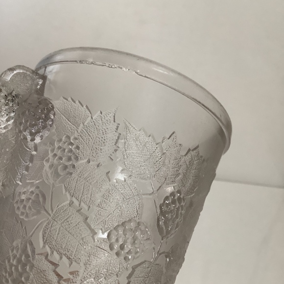 Antique EAPG Hobbs Brockunier Clear Glass Spooner ca 1870 blackberry pattern - Picture 14 of 16